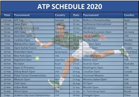2024 Tournament Schedule .